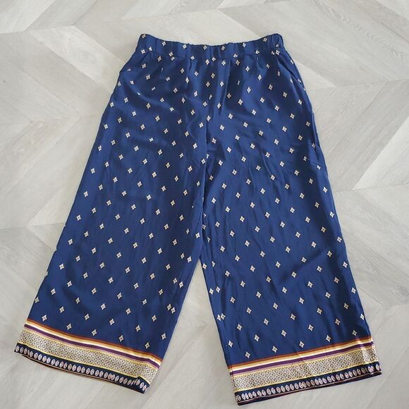 A.N.A.  A New Approach Palazzo Wide Leg Pants Size Lg  100% Rayon - Picture 2 of 7